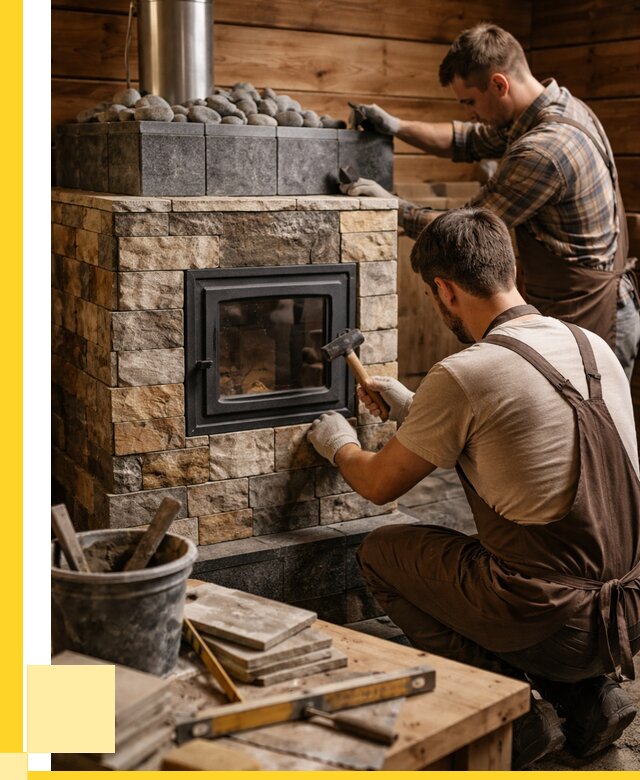 Облицовка банной печи в Ялуторовске от 15494 р. | ЭриданЛтр