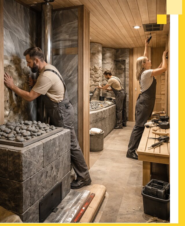 Строительство бань и SPA процедур в Ялуторовске под ключ и отделкой