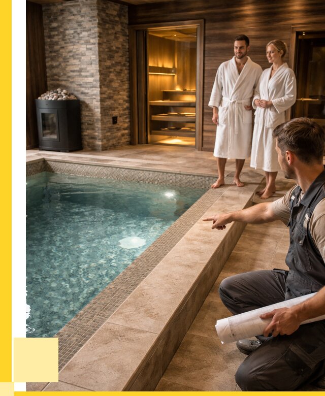 Проект бани с бассейном под ключ в Ялуторовске от 67139 р. | ЭриданЛтр