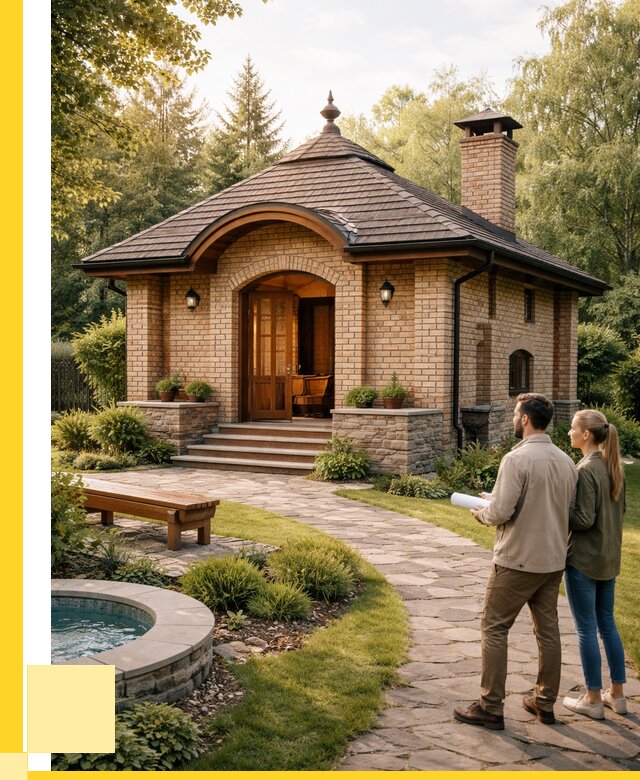 Проект кирпичной бани в Ялуторовске от 30987 р. | ЭриданЛтр