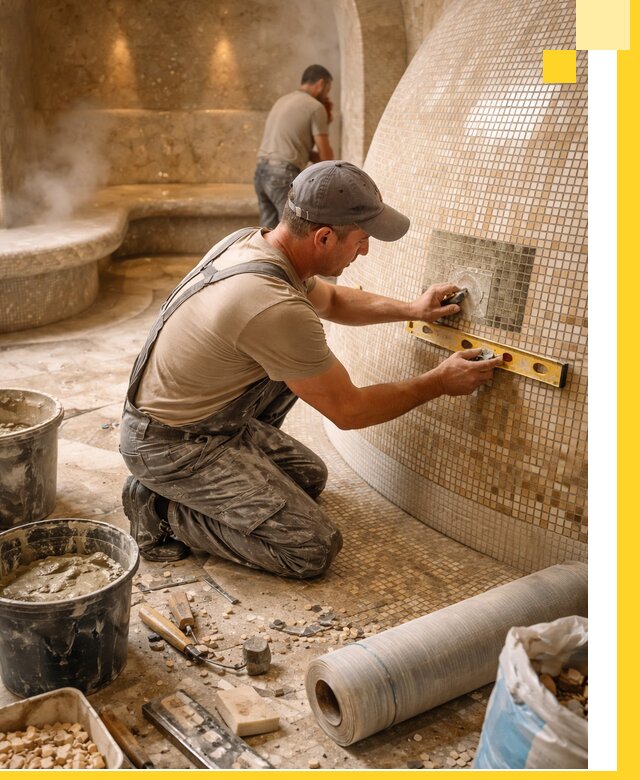 Хамам под ключ в Ялуторовске: проектирование, строительство, отделка