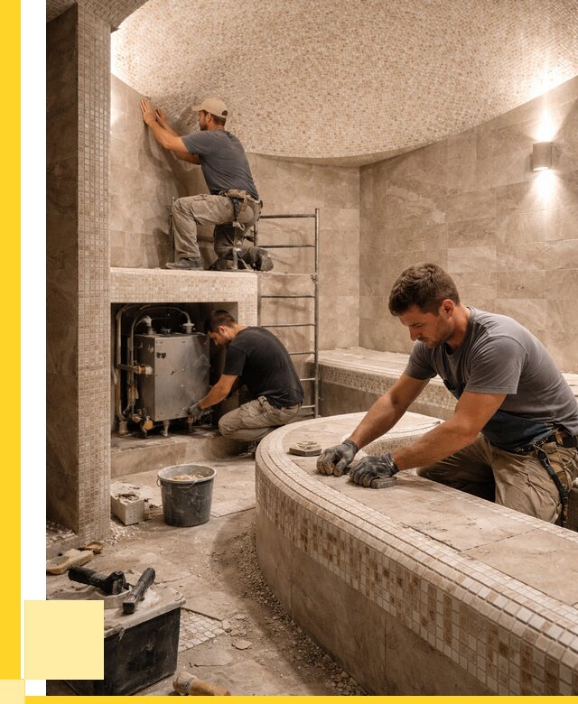 Монтаж хамамов под ключ в Ялуторовске от 258225 р. ЭриданЛтр