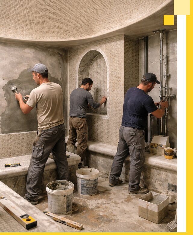 Профессиональный монтаж хамамов под ключ в Ялуторовске с гарантией