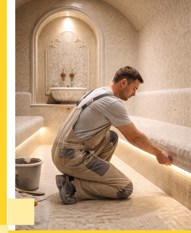 Отделка хамамов под ключ в Ялуторовске от 5681 р. | ЭриданЛтр