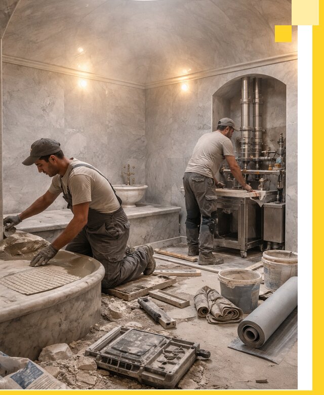 Строительство турецких бань хаммам под ключ в Ялуторовске