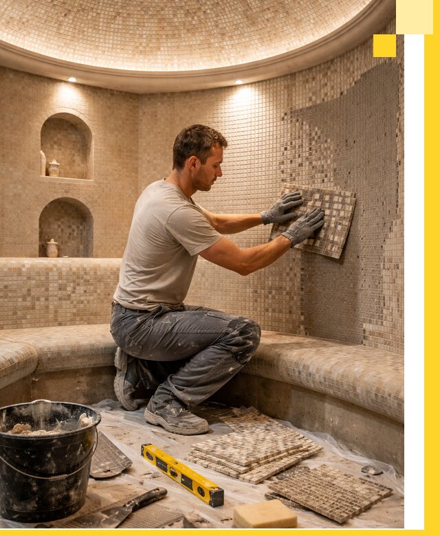 Устройство и монтаж домашнего хамама под ключ в Ялуторовске