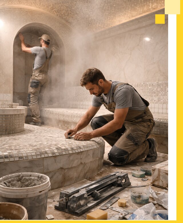 Профессиональный дизайн хамама и SPA под ключ в Ялуторовске