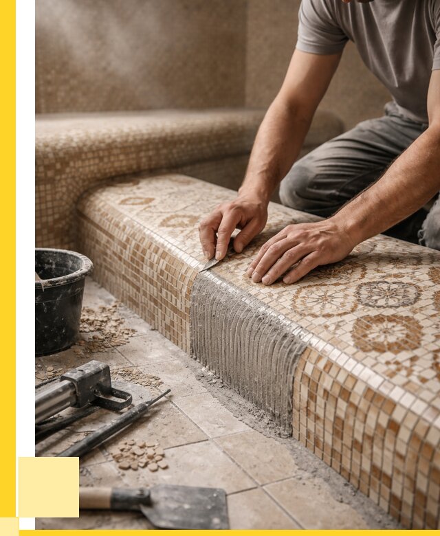 Плитка для хамама под ключ в Ялуторовске от 3615 р. | ЭриданЛтр