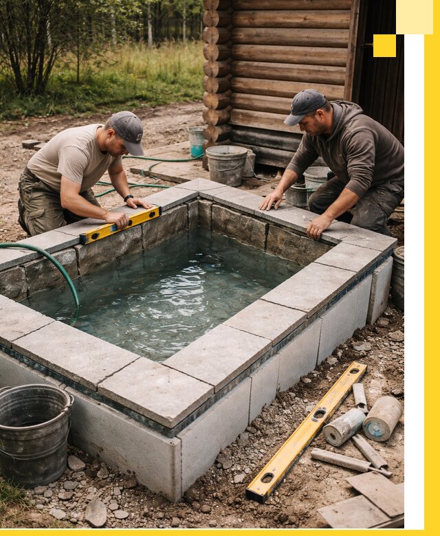 Изготовление и установка холодных купелей под ключ в Ялуторовске