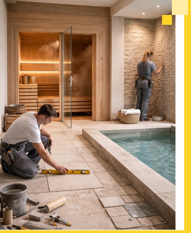 Комплексный дизайн и отделка интерьеров SPA под ключ в Ялуторовске